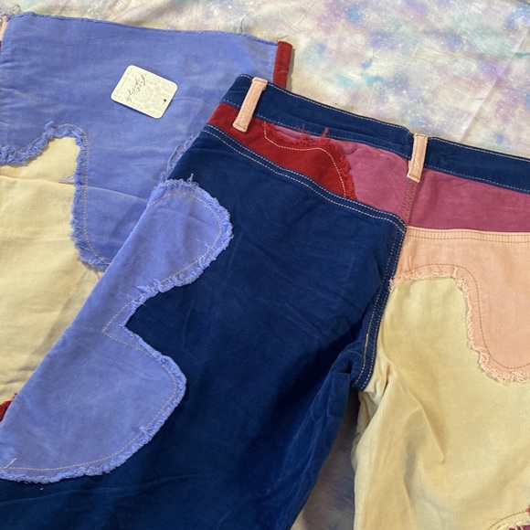 Free People • Supernova Cord Jeans in Young Lovers Corduroy Bell Bottoms - Picture 10 of 14